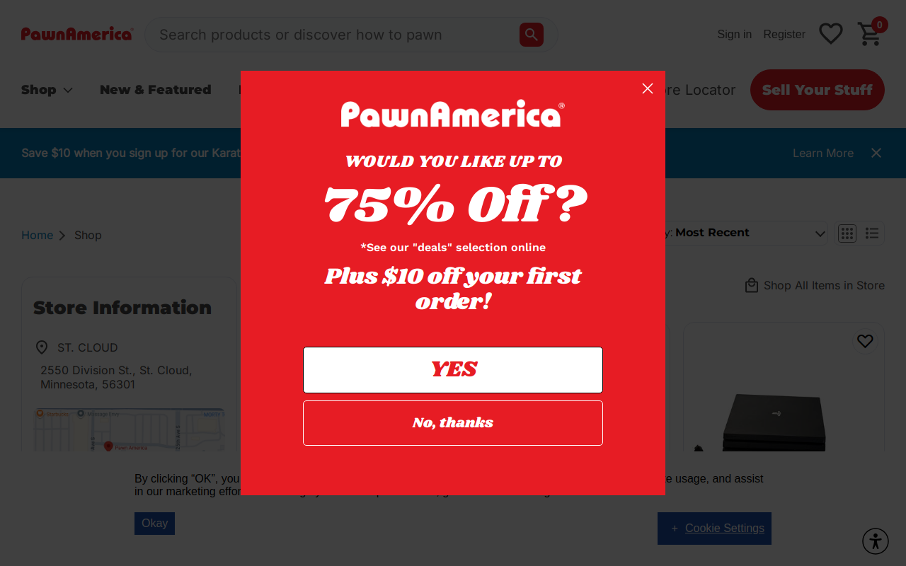 Pawn America website preview