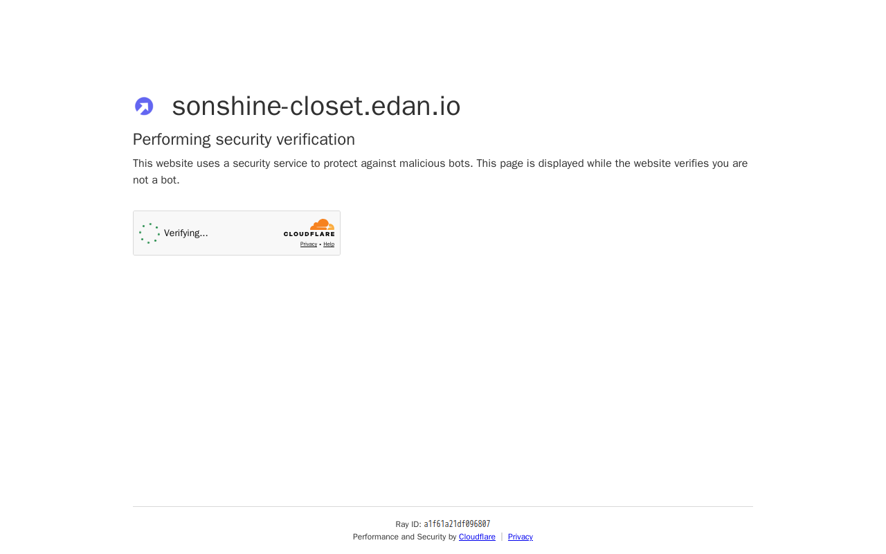 Sonshine Closet website preview