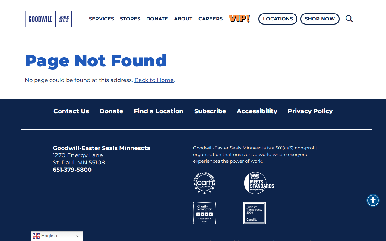 Goodwill website preview