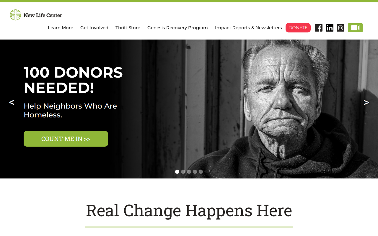 New Life Center Thrift Store website preview