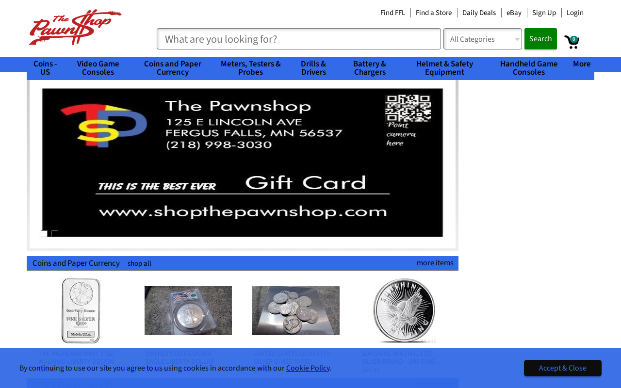 The Pawnshop website preview