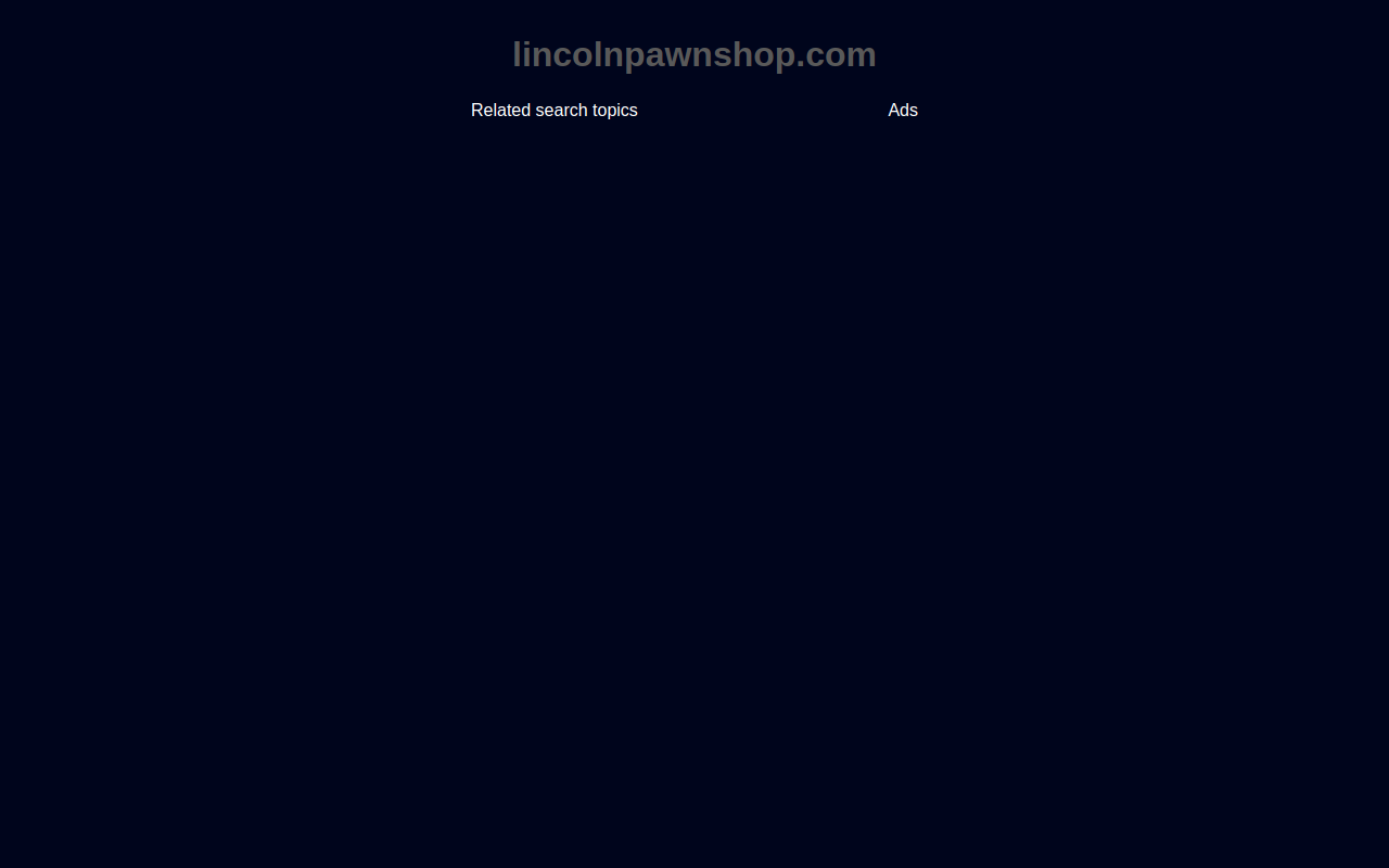Lincoln Pawn And Jewelry website preview