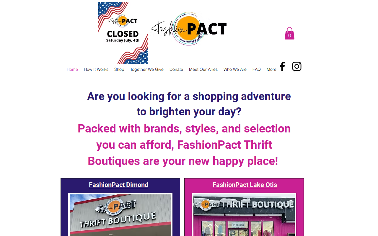 FashionPact website preview