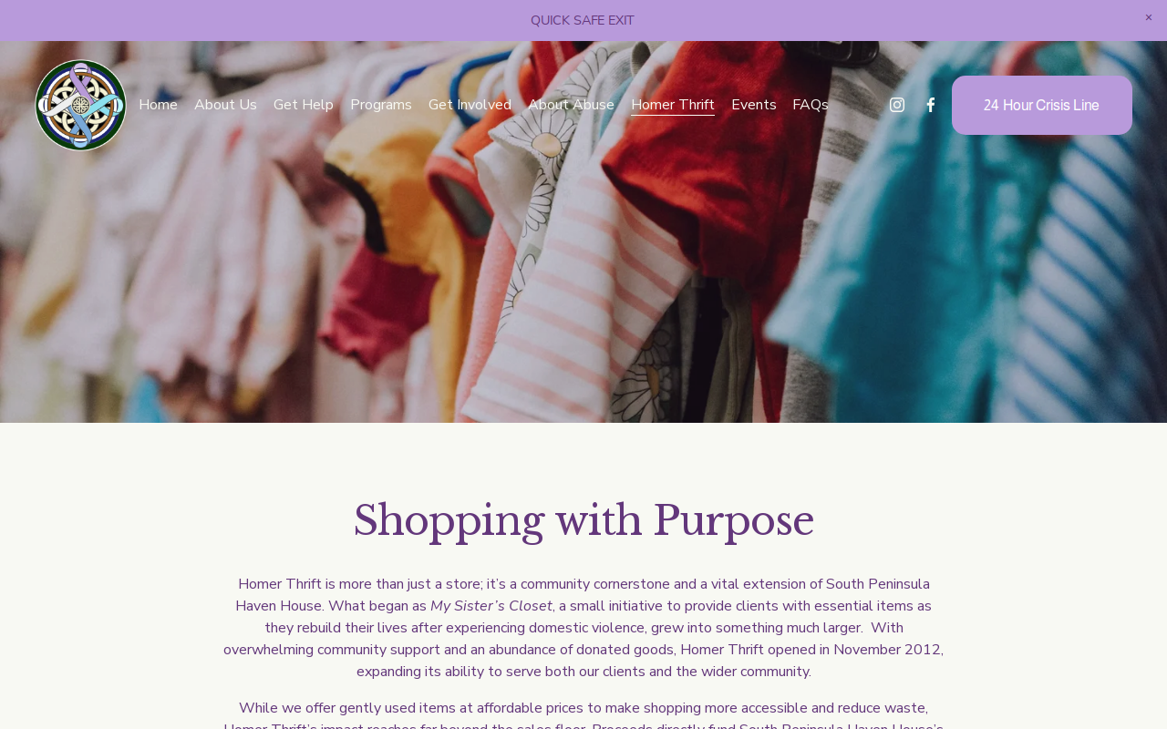 Homer Thrift Shop website preview