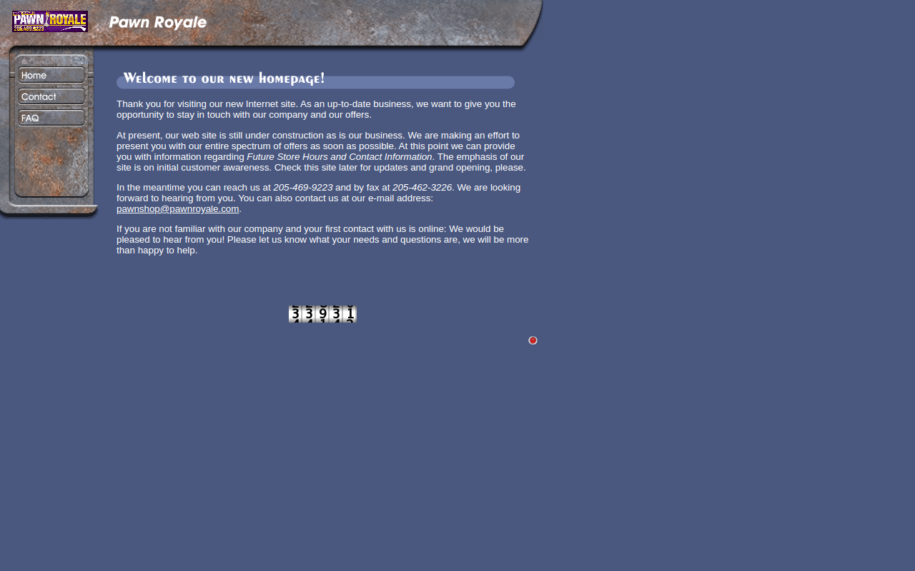 Pawn Royale website preview