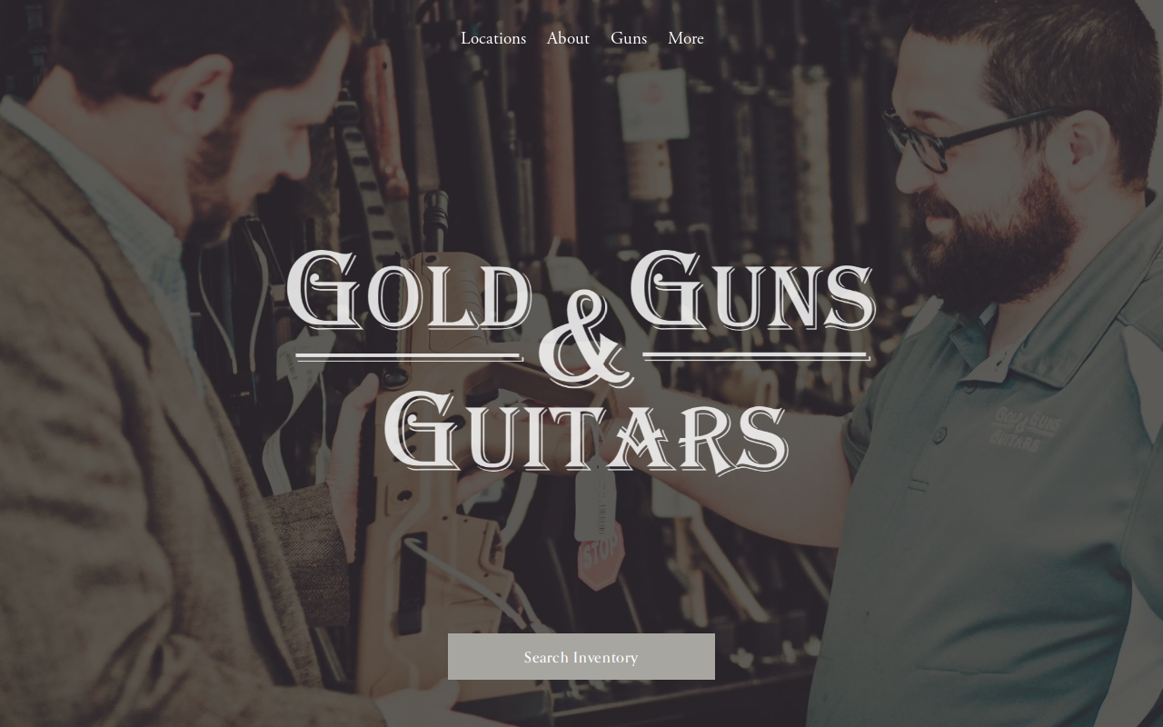 Gold, Guns, & Guitars website preview