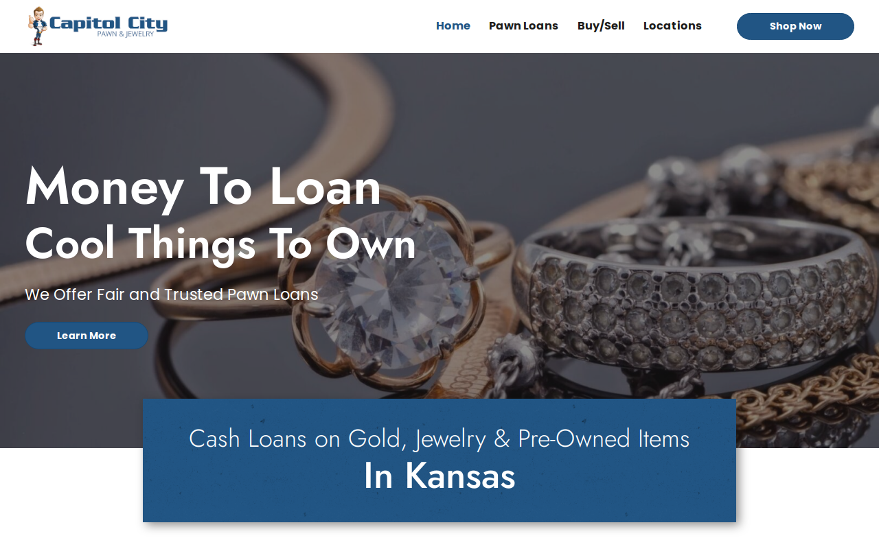 Wildcat Pawn & Jewelry website preview