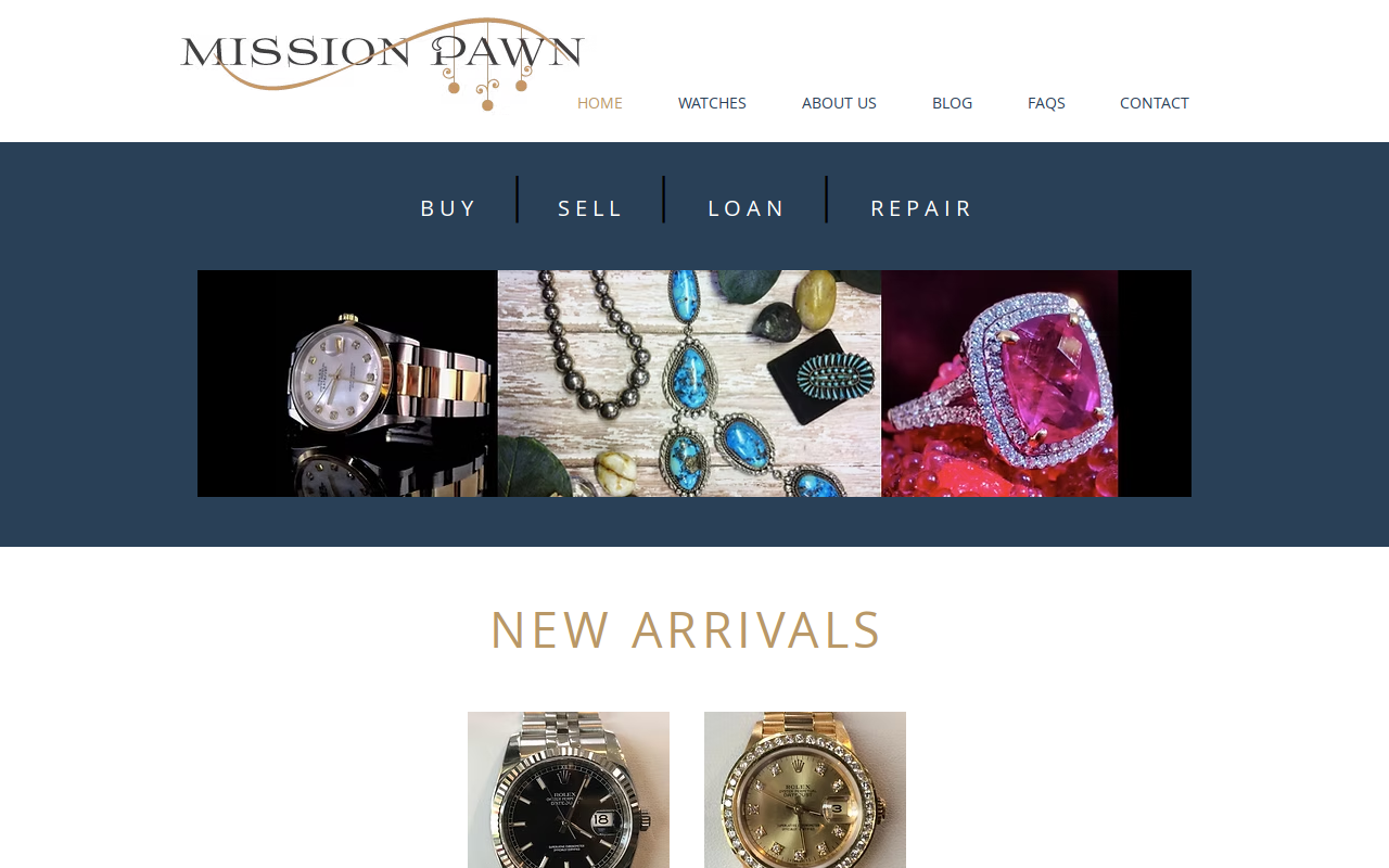 Mission Pawn website preview