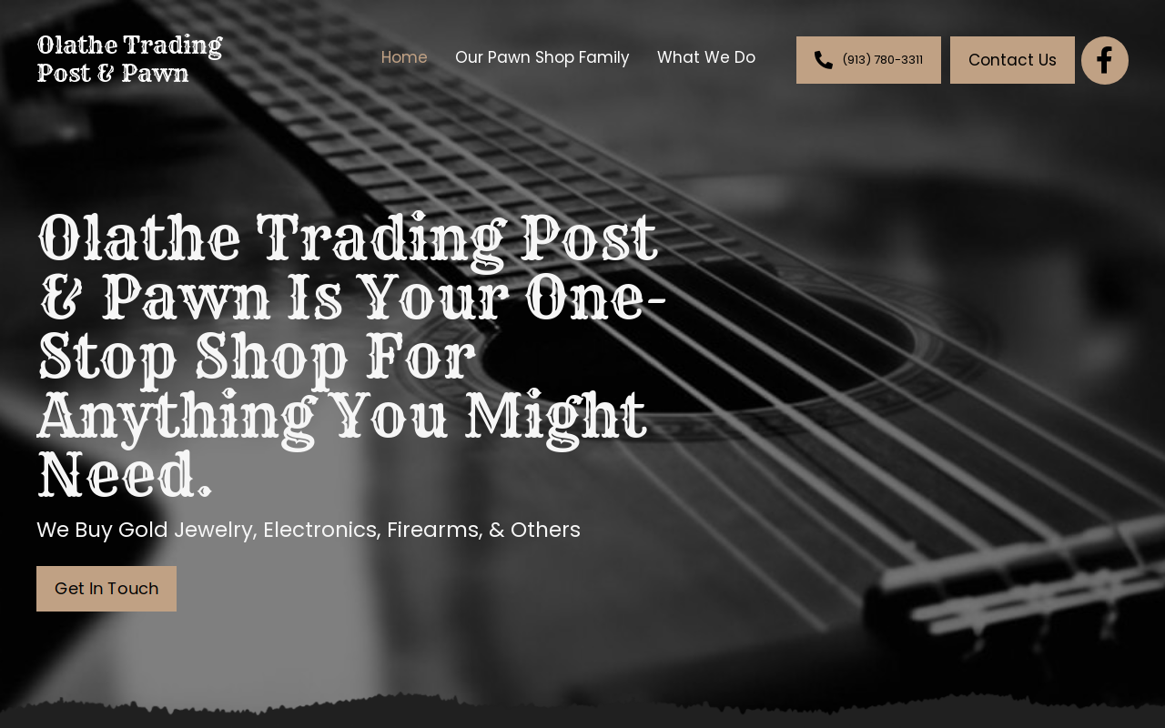 Olathe Trading Post and Pawn website preview