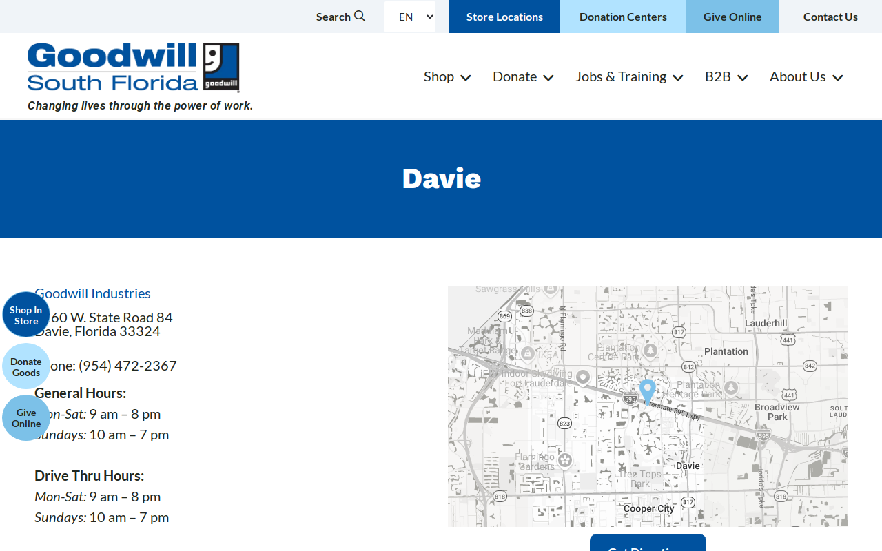 Goodwill website preview