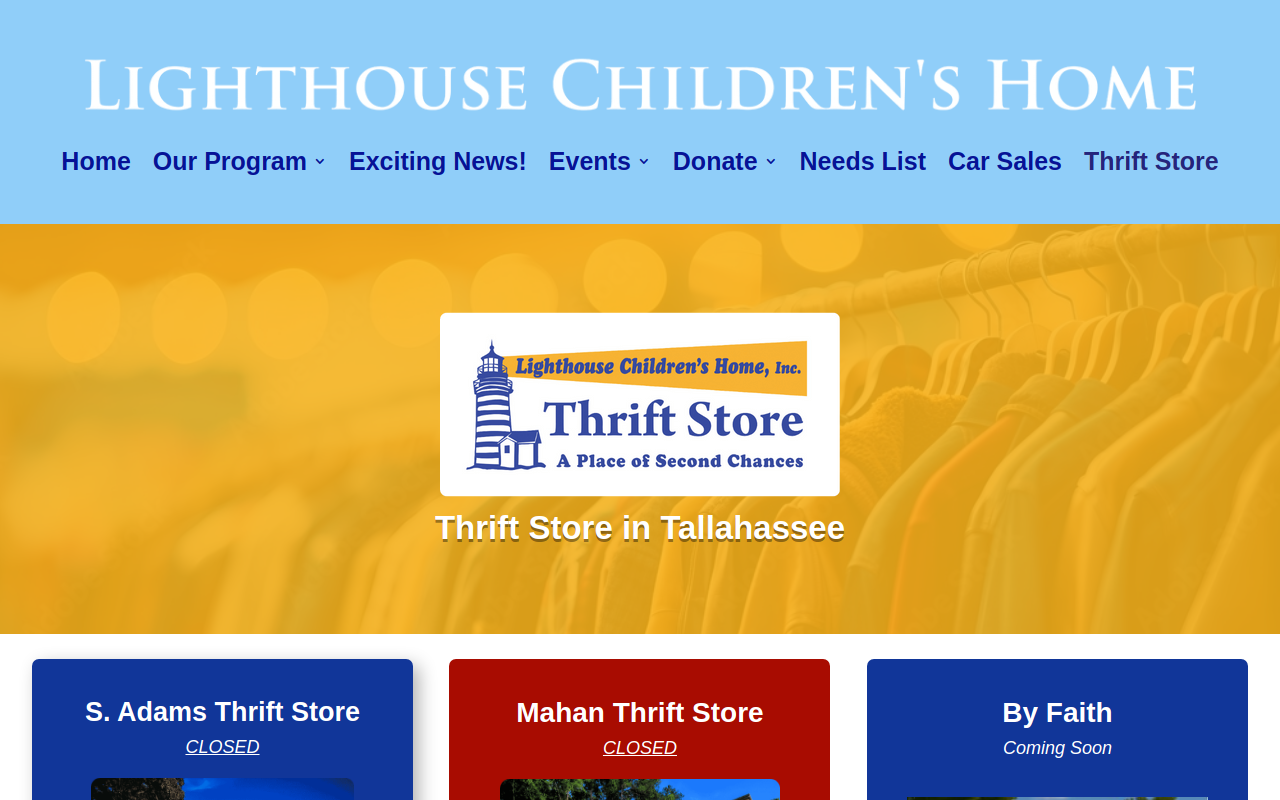 Lighthouse Children's Home website preview