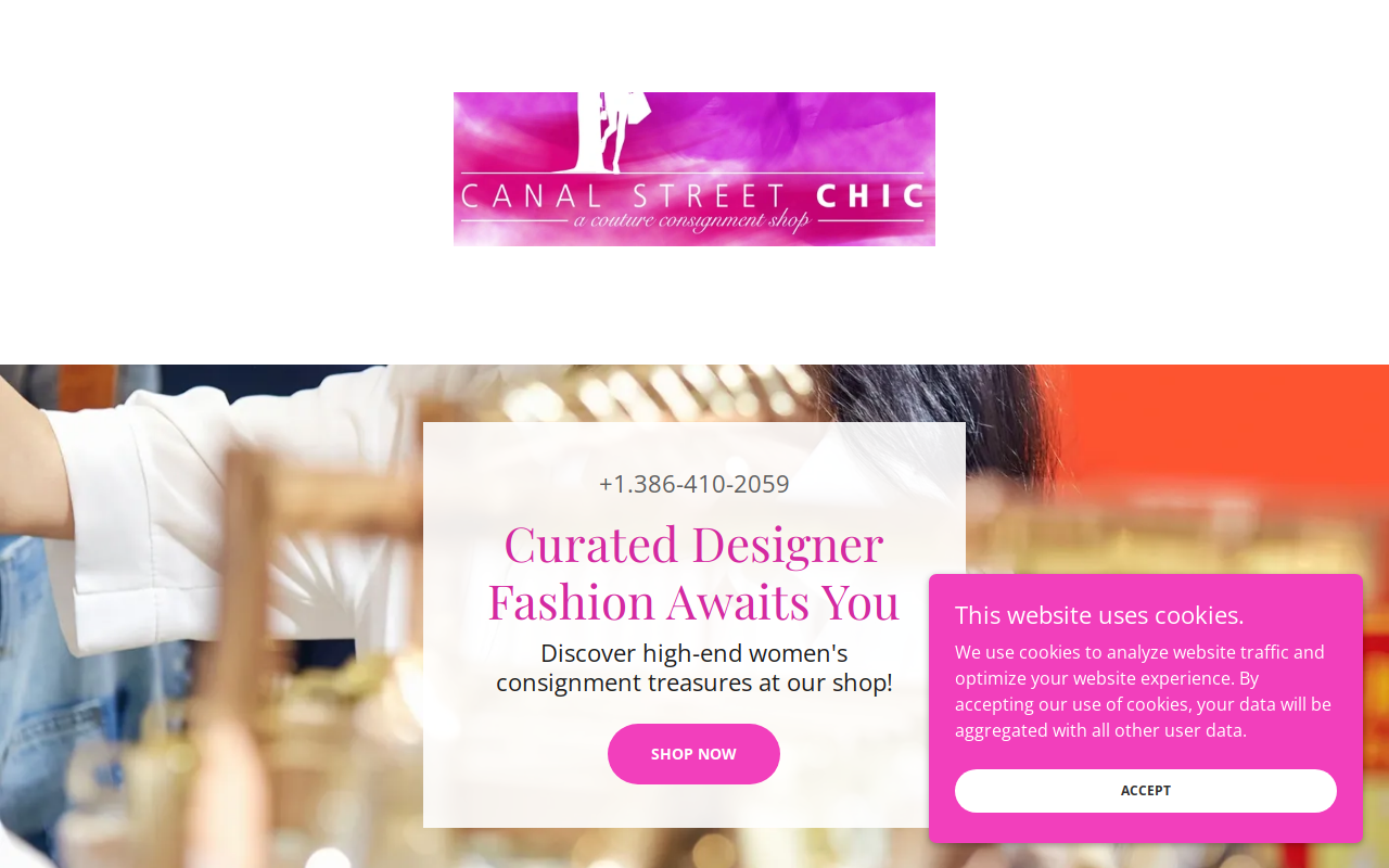 Canal Street Chic website preview
