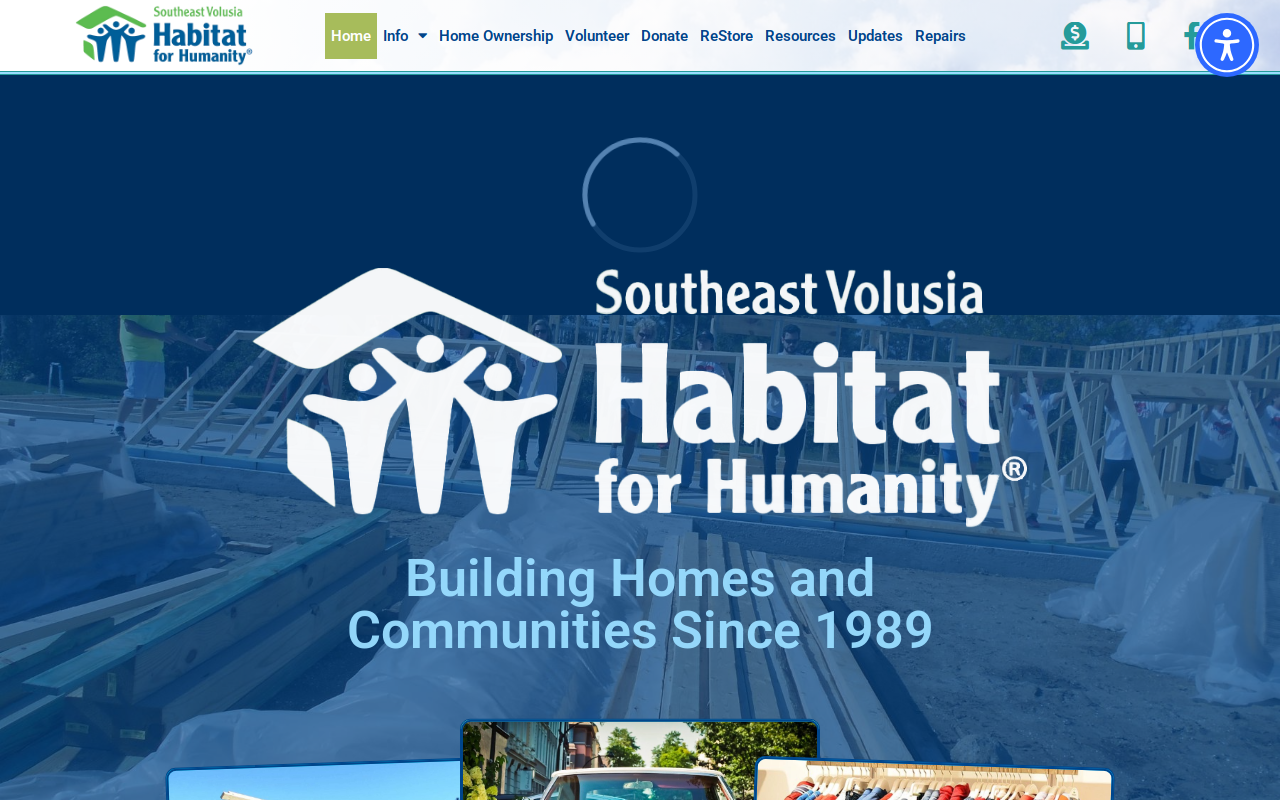 Habitat For Humanity website preview