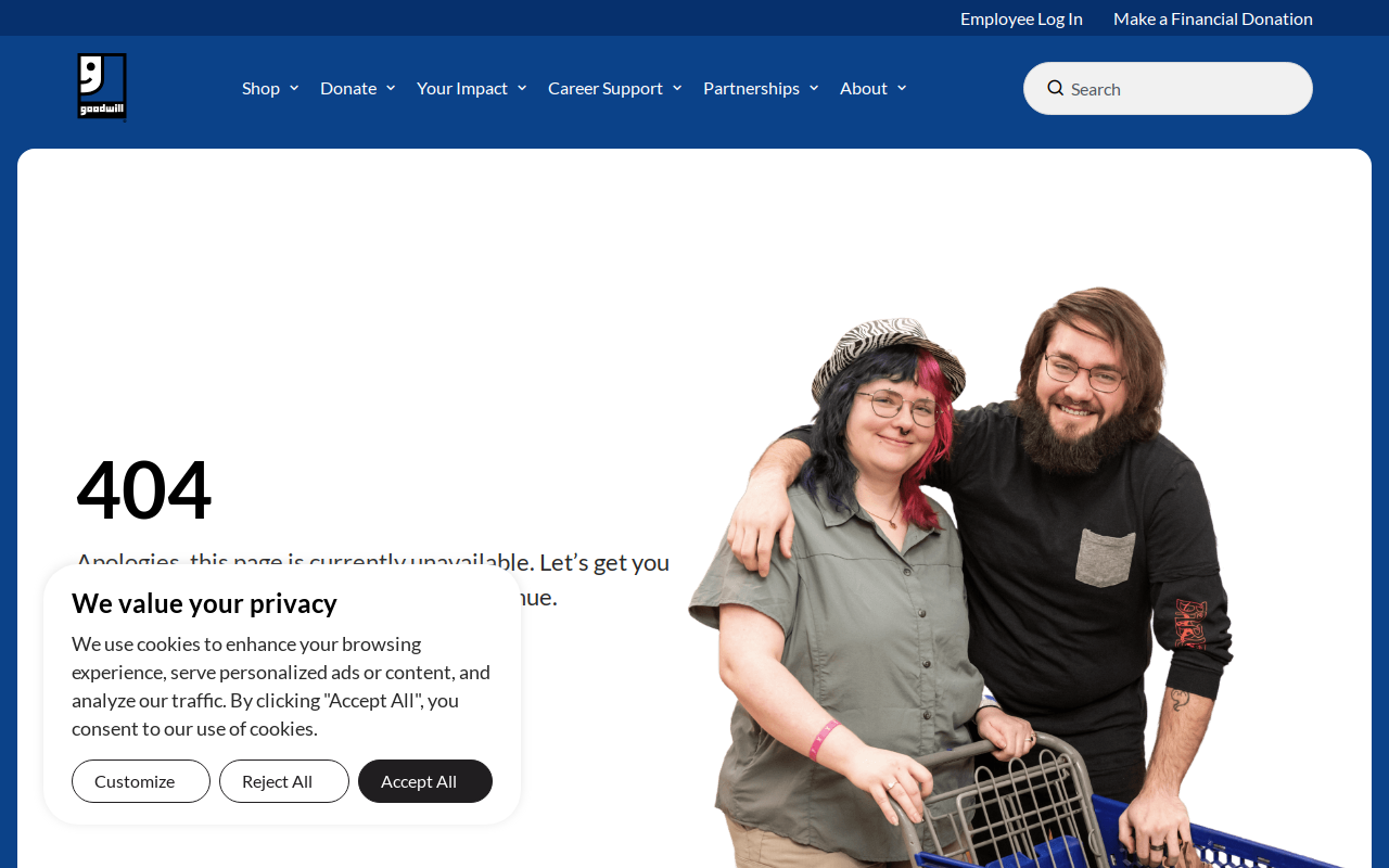 Goodwill website preview