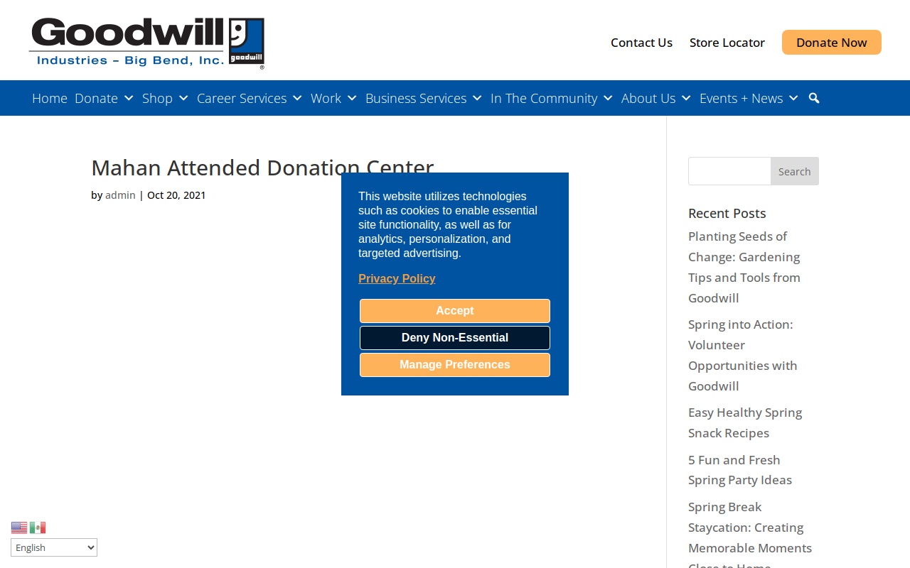 Goodwill website preview