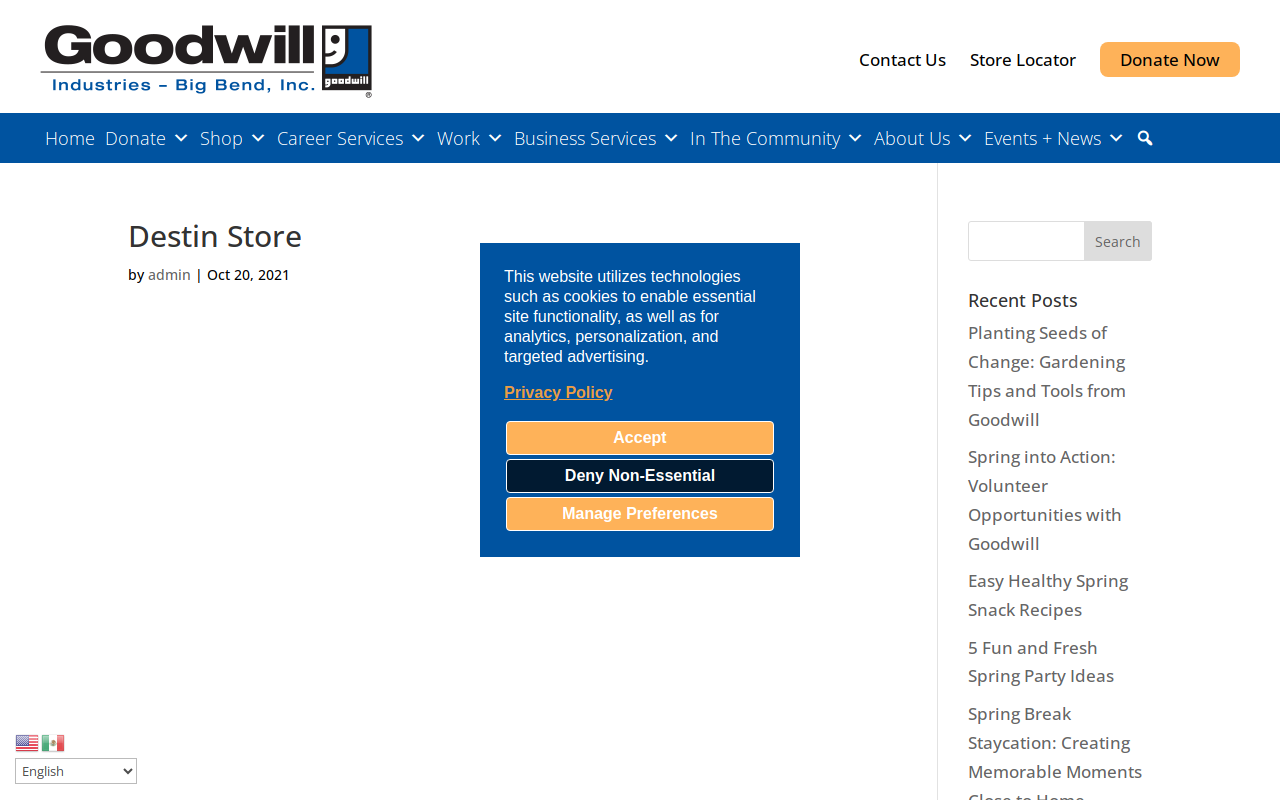 Goodwill website preview