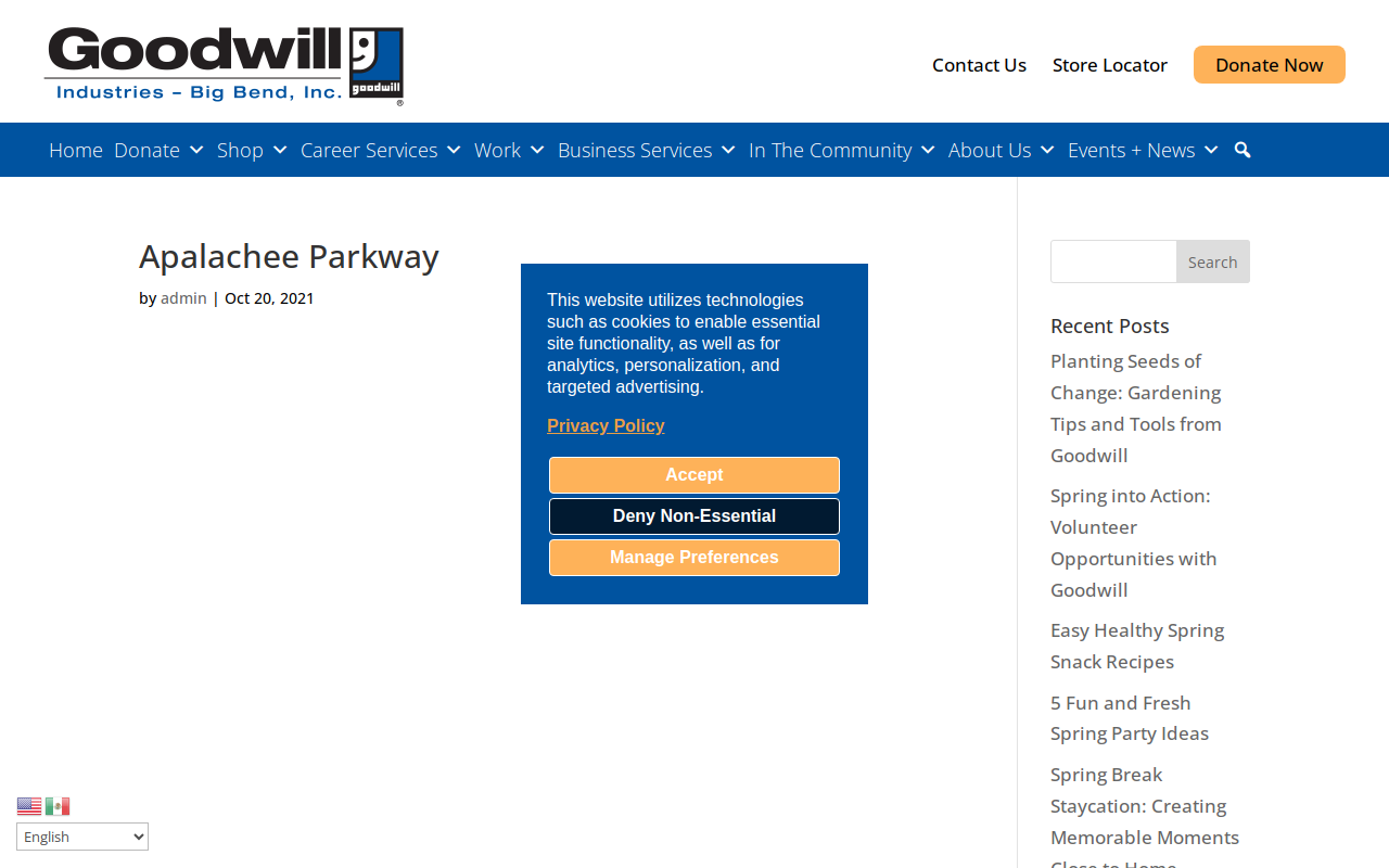 Goodwill website preview