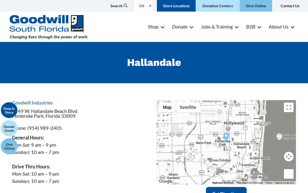 Goodwill website preview