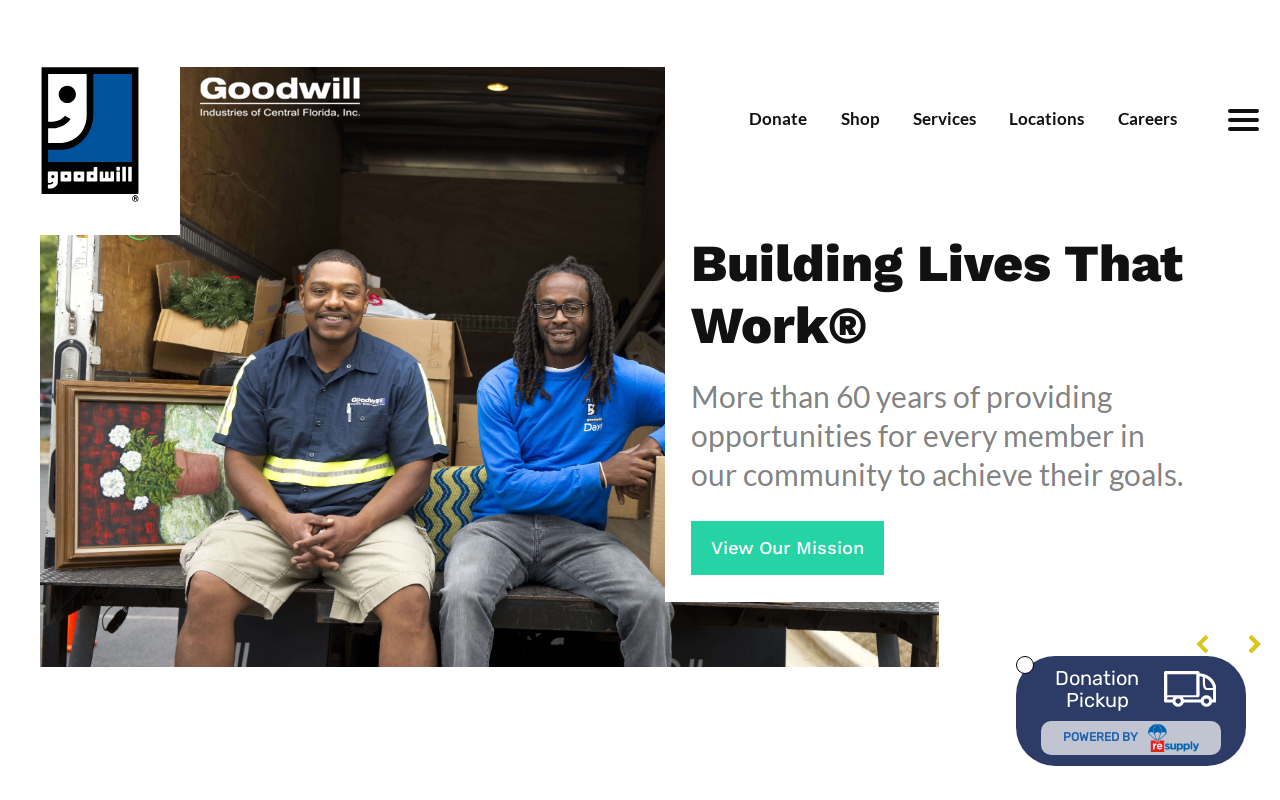 Goodwill website preview