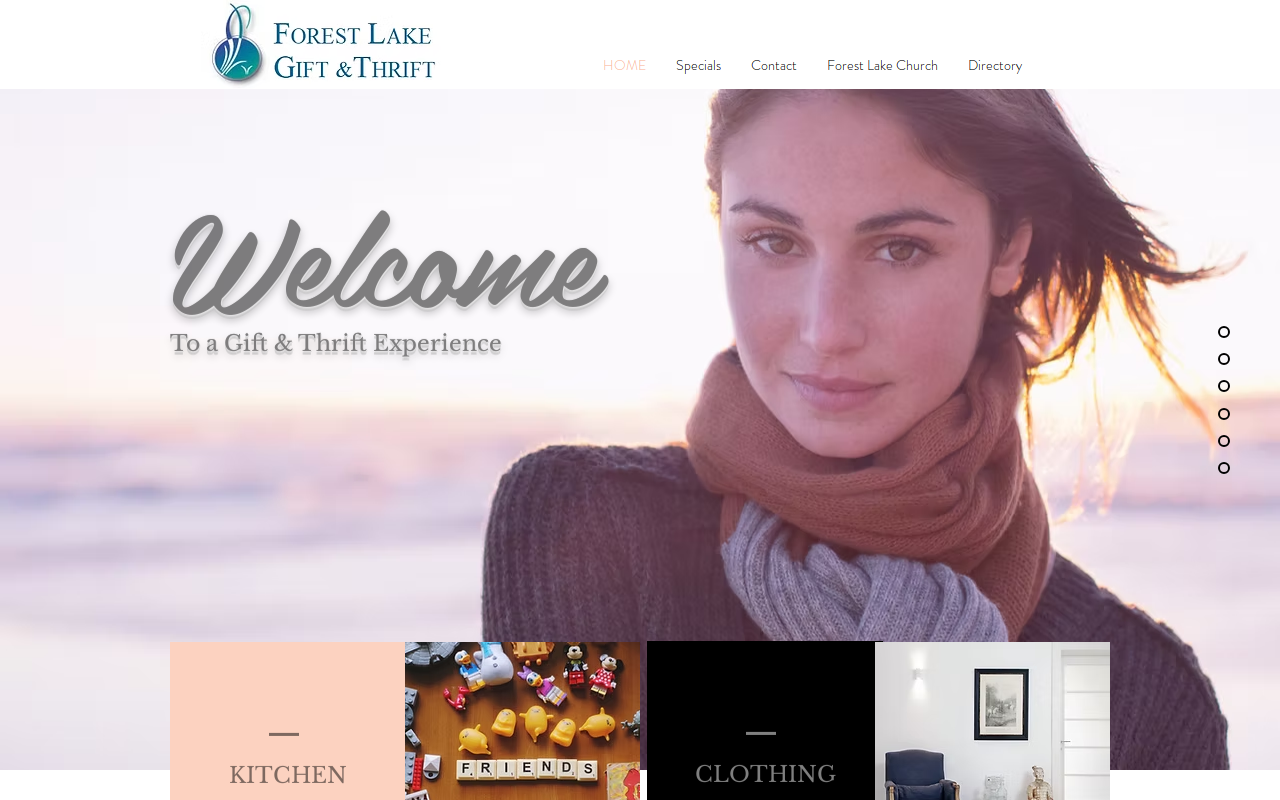 Gift & Thrift website preview
