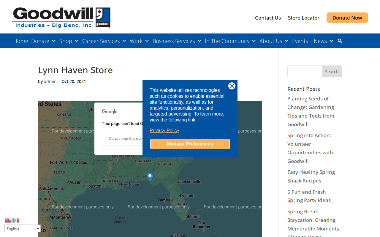 Goodwill website preview
