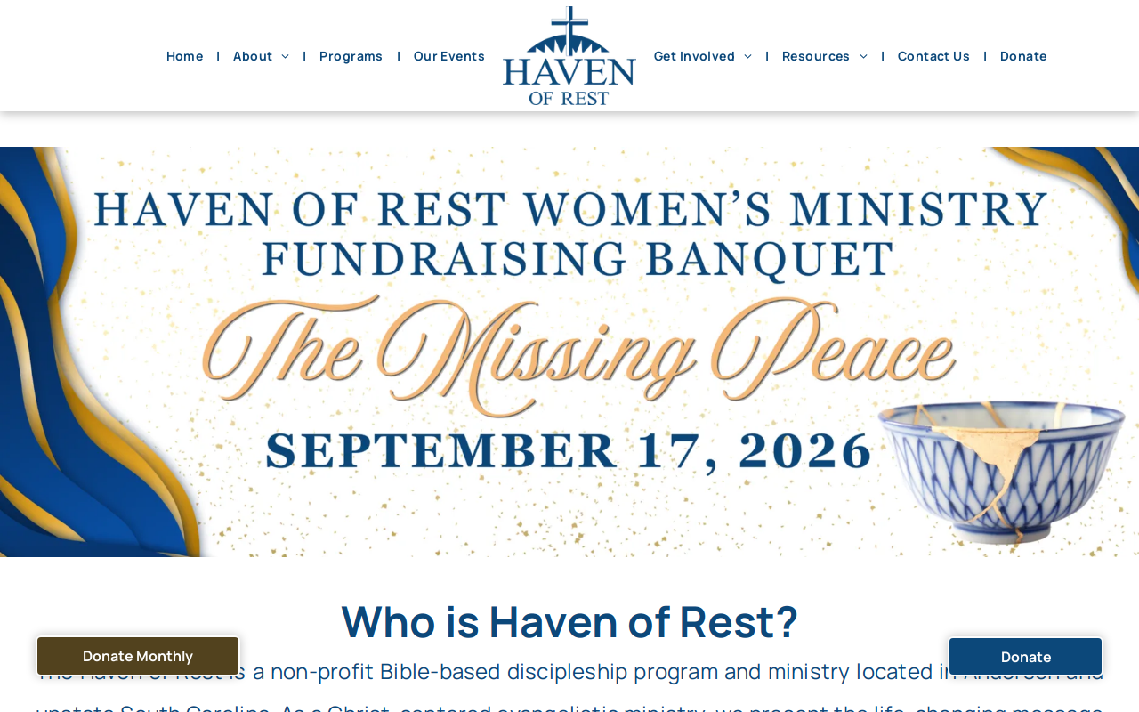 Haven of Rest Thrift Store website preview