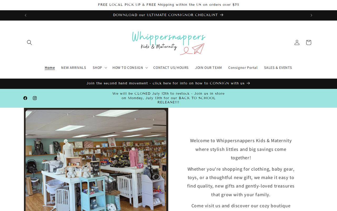 Whippersnappers website preview