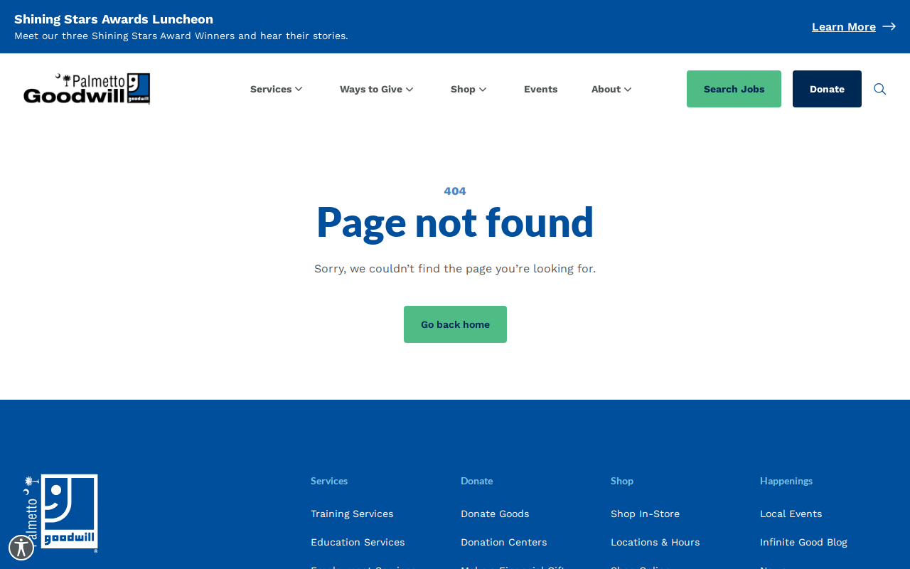 Goodwill website preview