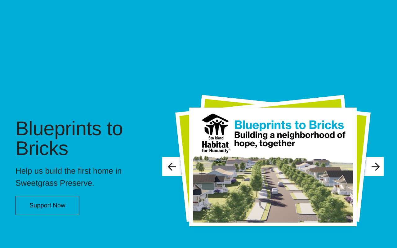 Sea Island Habitat for Humanity ReStore website preview