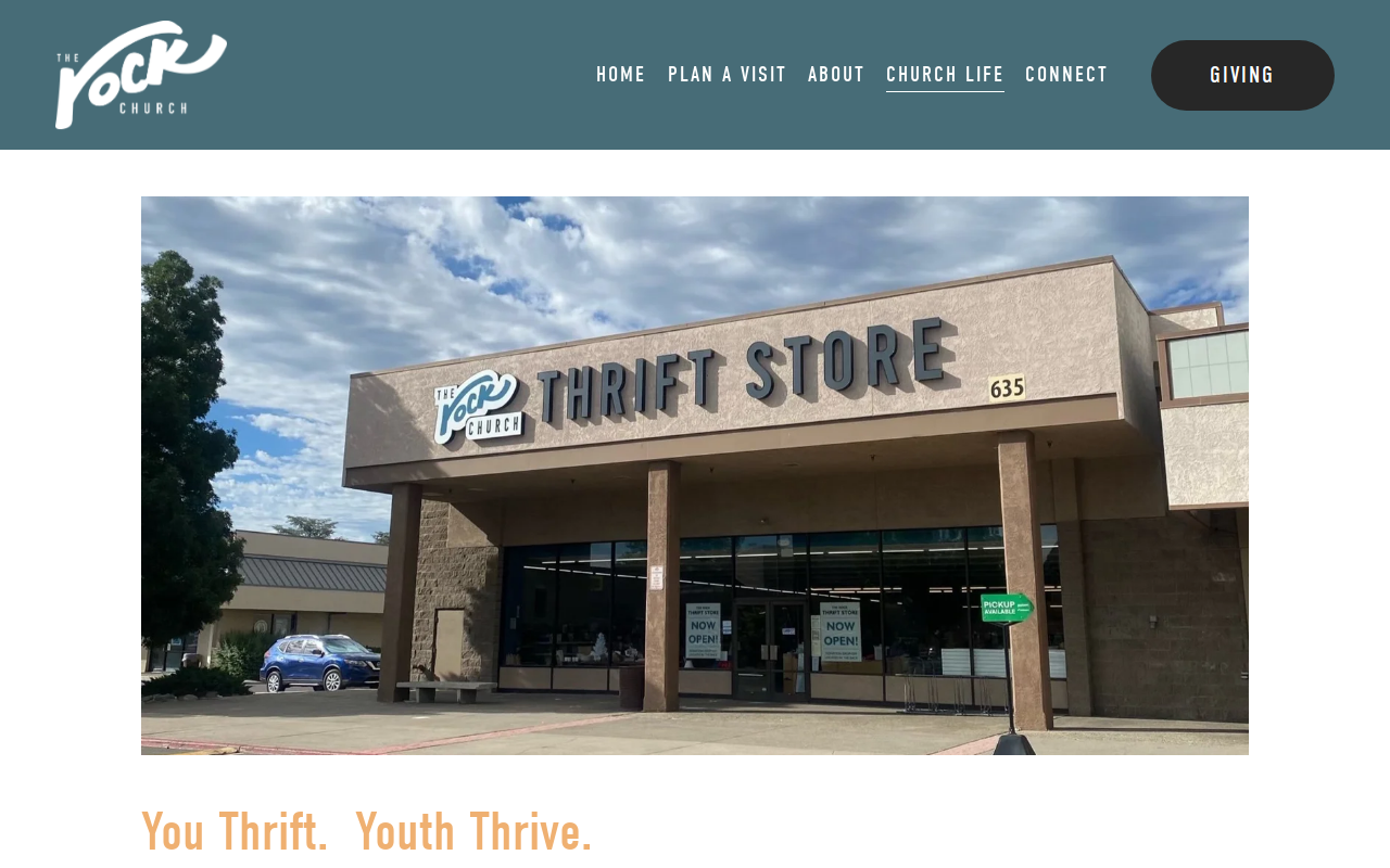 The Rock Thrift Store website preview