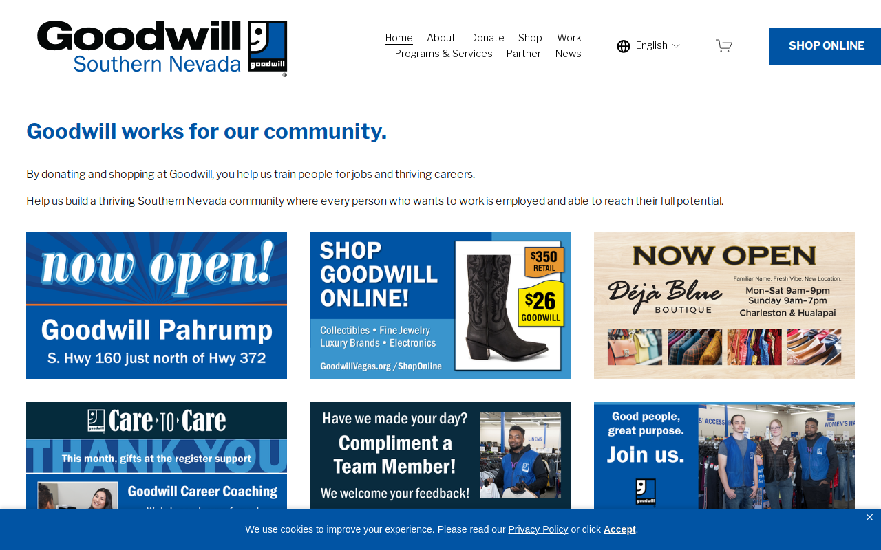 Goodwill website preview