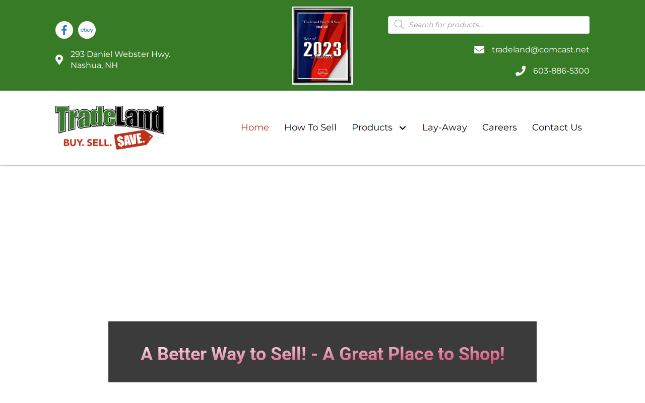 Trade Land website preview