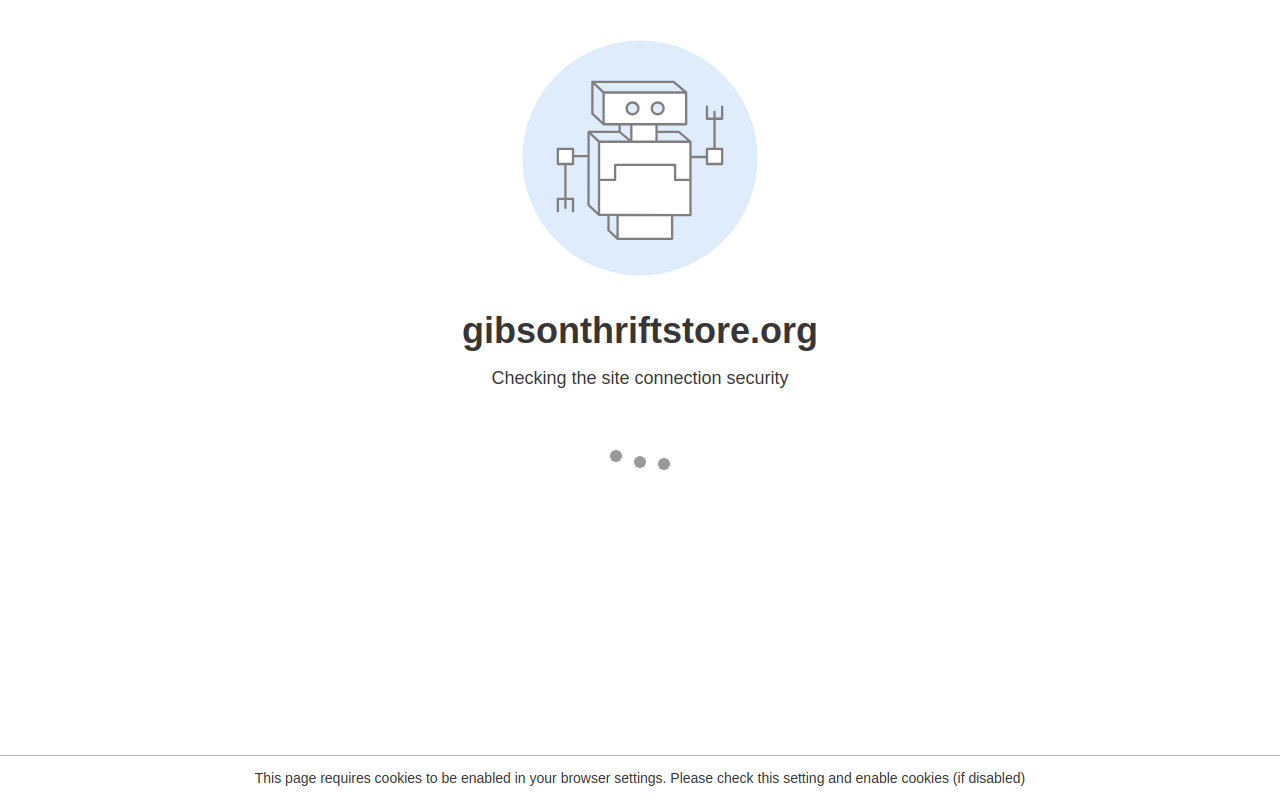 The Gibson Center Thrift Shop website preview