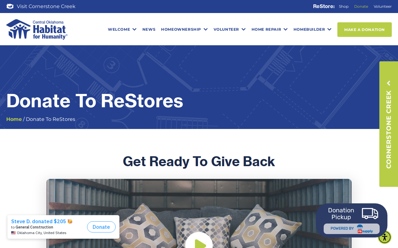 Habitat for Humanity ReStore website preview