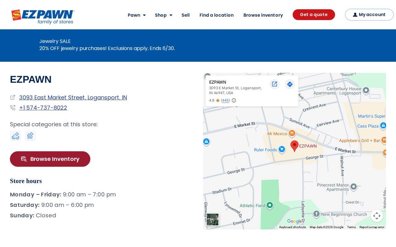 EZPAWN website preview