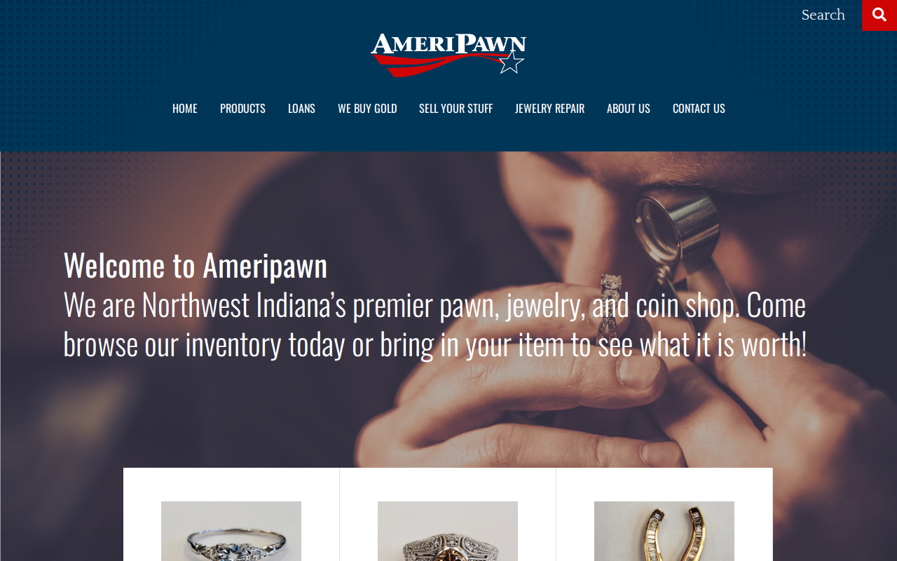 AmeriPawn website preview