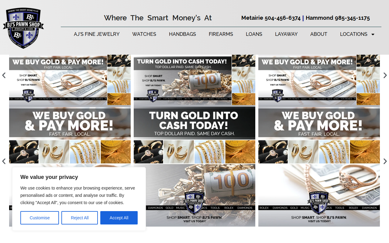 BJ's Pawn Shop website preview