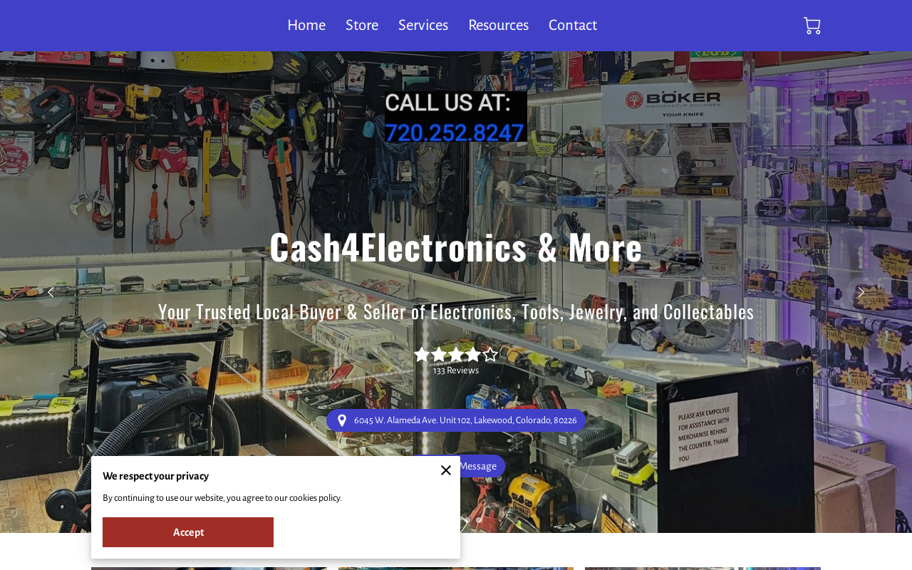Cash4Electronics & More website preview