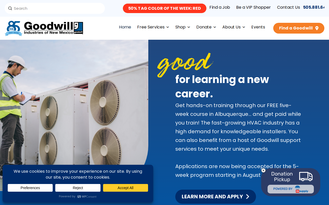 Goodwill website preview