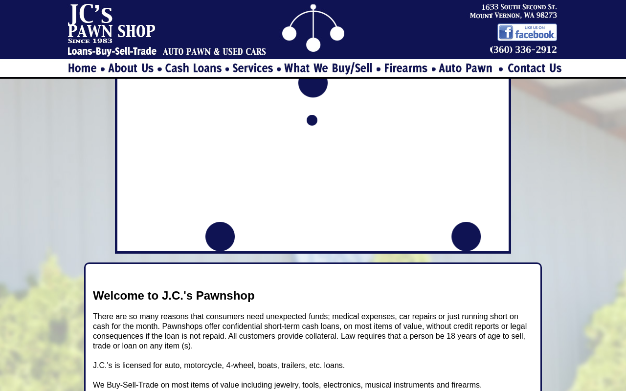J.C.'s Pawnshop website preview