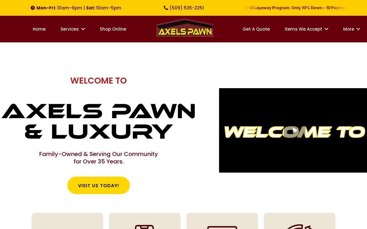 Axel's Pawn Shop website preview