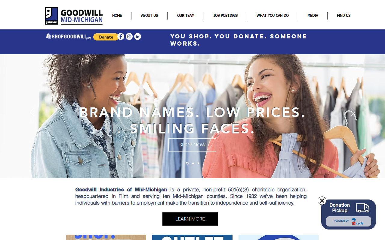 Goodwill website preview