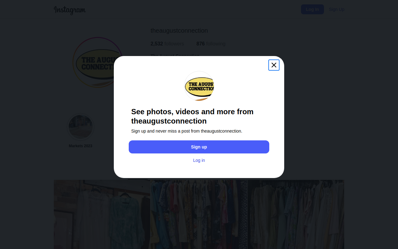 The August Connection website preview