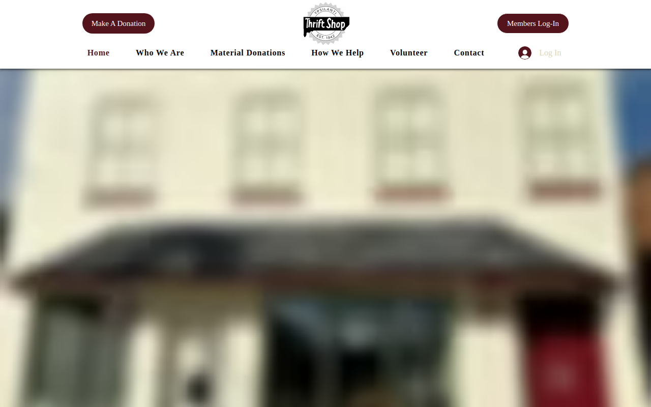 The Thrift Shop website preview