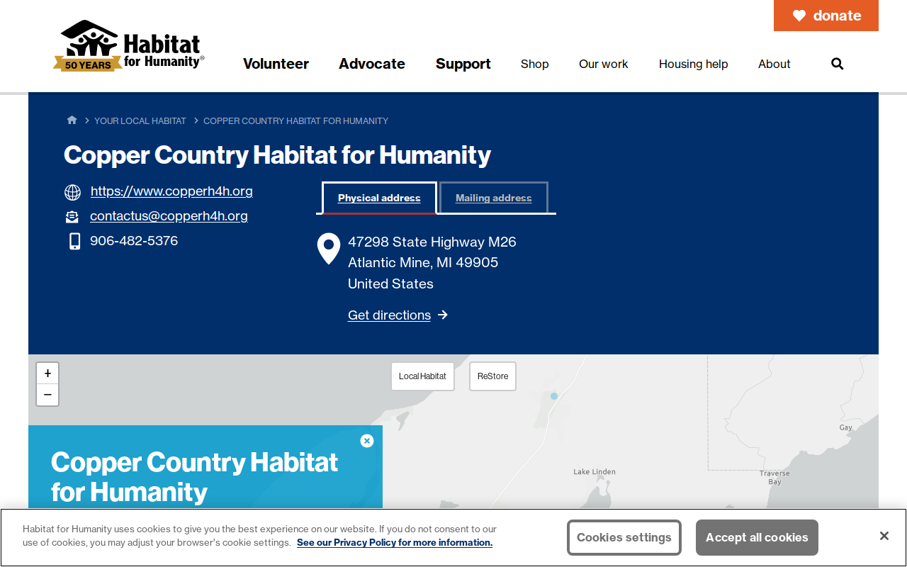 Habitat for Humanity ReStore website preview