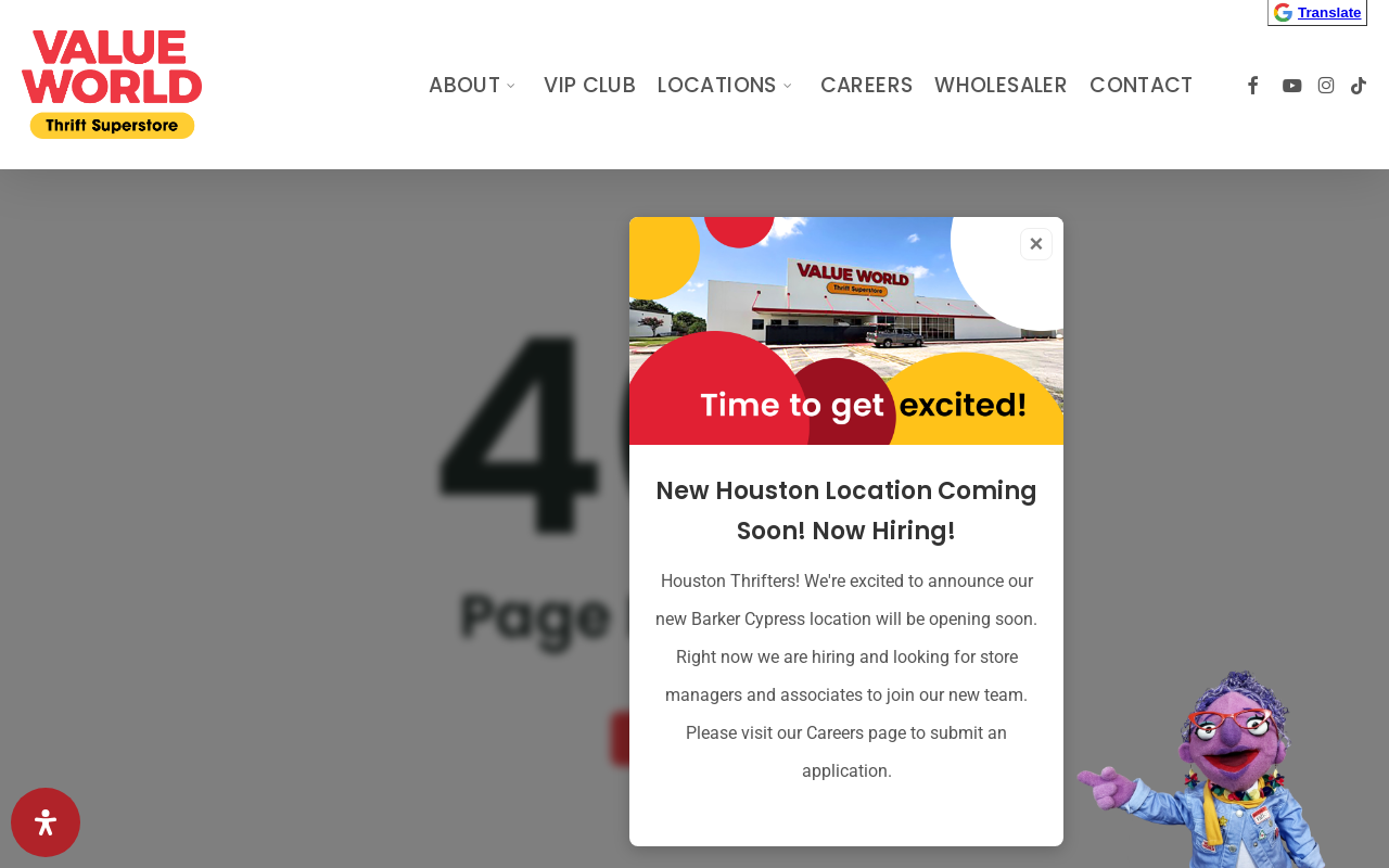 Value World website preview
