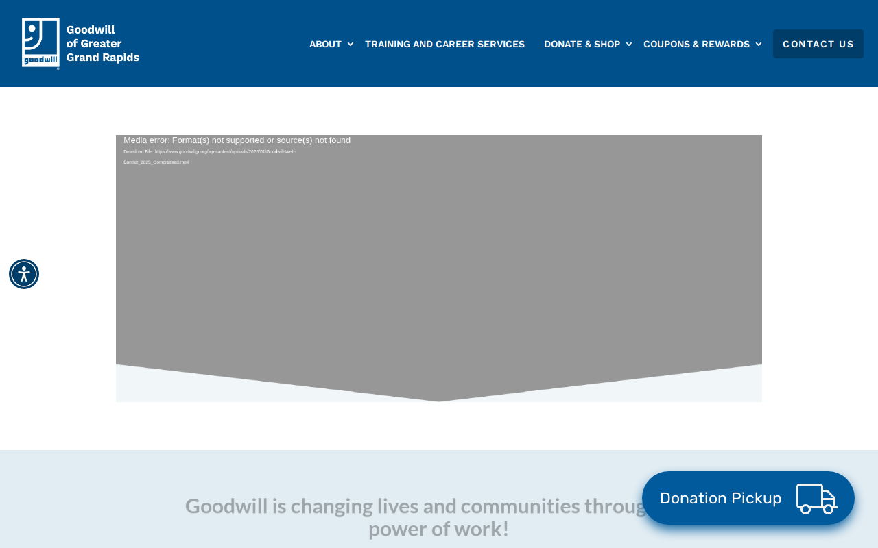 Goodwill website preview