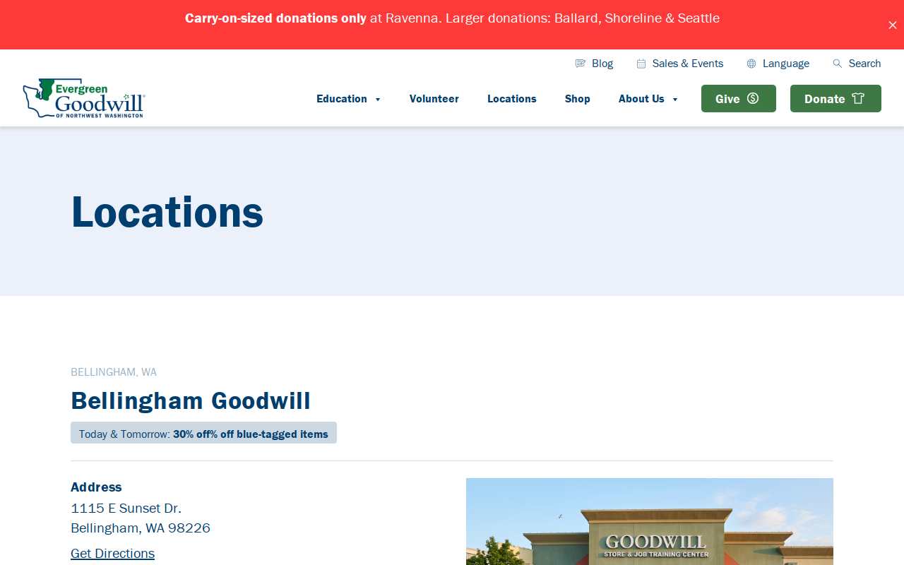 Goodwill website preview