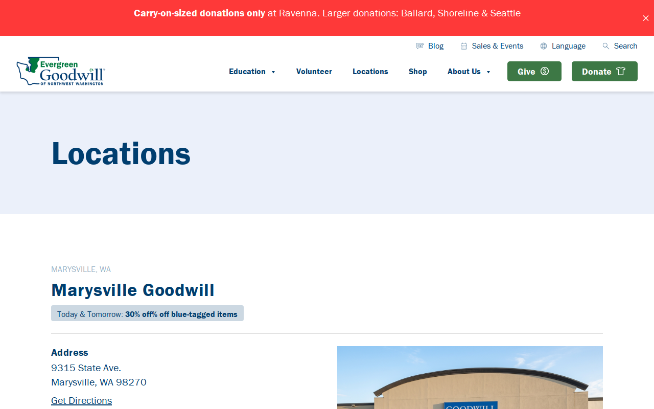 Goodwill website preview