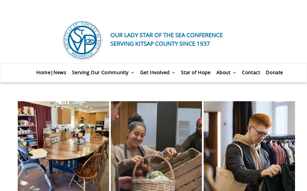 Saint Vincent de Paul Thrift Store website preview
